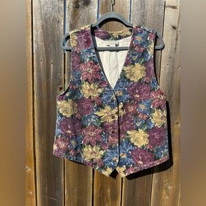 Vintage Stampede Women's Floral Vest